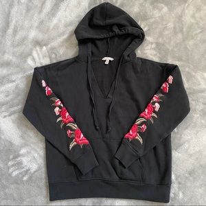 AEO Floral Embroidered Hoodie